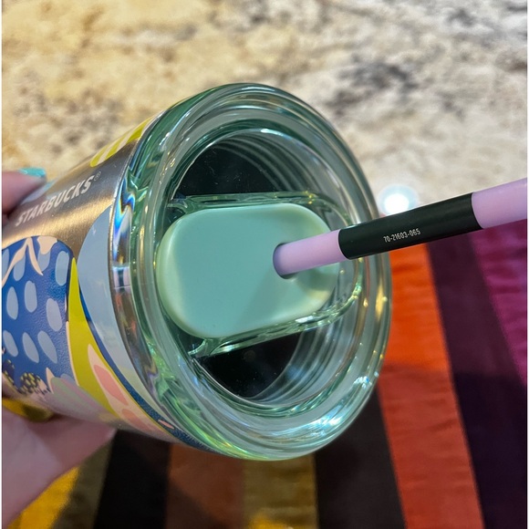 NEW Starbucks Stainless Steel New Lid Canna Lily Butterfly Hot & Cold Cup, 24oz - Picture 6 of 14